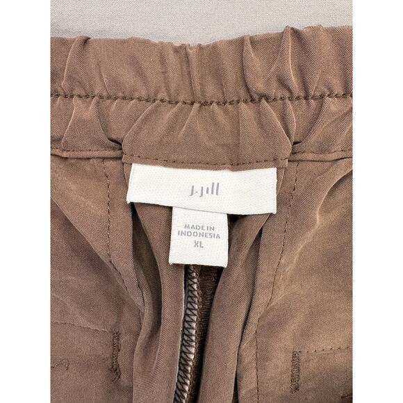 J. Jill Modal Wide Leg Cropped Pants Women’s XL Brown Blend Office Casual - Picture 3 of 11